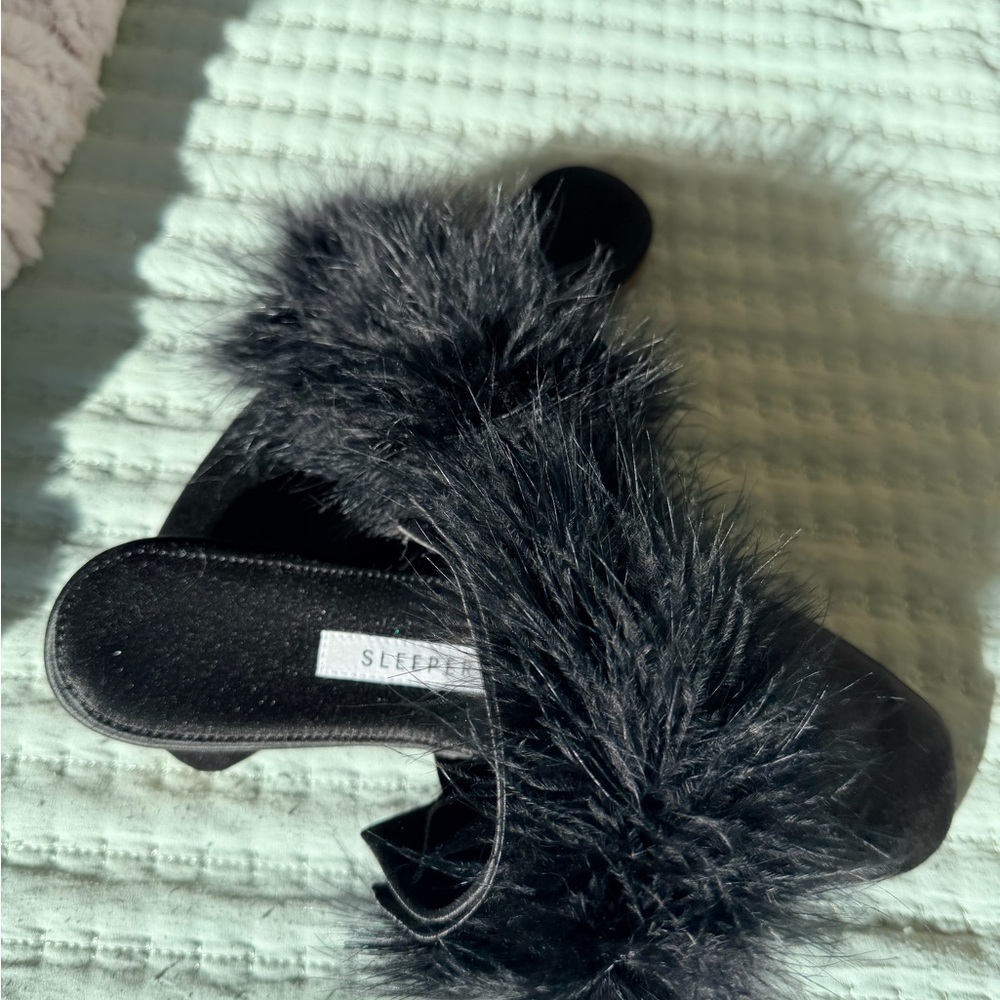 NWOT Sleeper Satin Mules - Picture 2 of 8